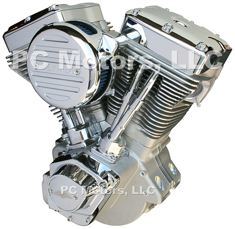  BRUTO 131 CI NATURAL & CHROME FINISH ENGINE MOTOR EVOLUTION EVO HARLEY