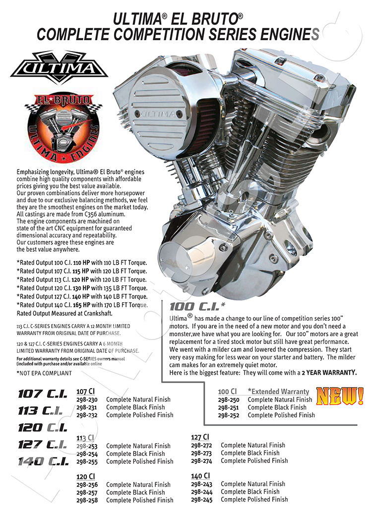 Ultima engines parts